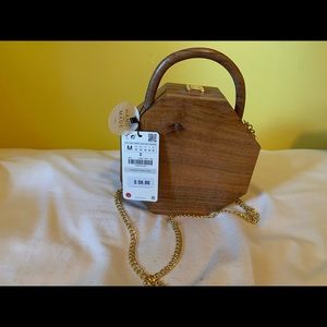 Zara wood bag